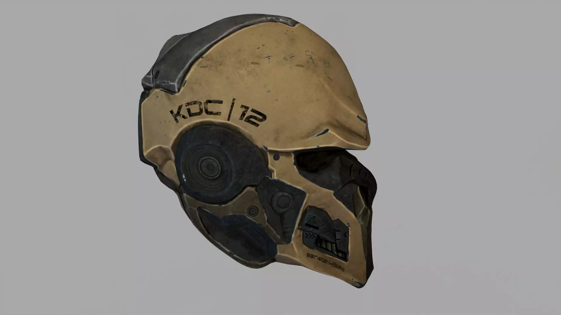Sci-fi Helmet 3D model_2