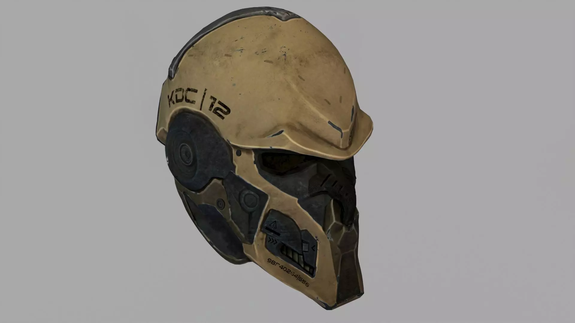 Sci-fi Helmet 3D model_0