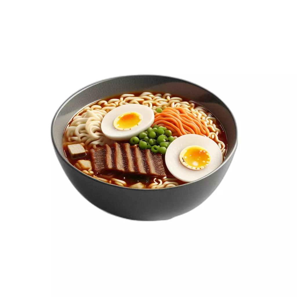 Realistic Ramen Bowl 3D Model Low-poly 3D model_0