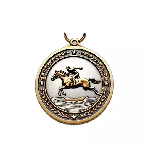 Equestrian Horse Jumping Sports Medal