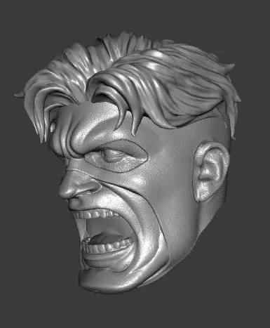 DC WILDCATS SPARTAN EXPRESSIONS 3-PACK HEADSCULPT 3D print model_9