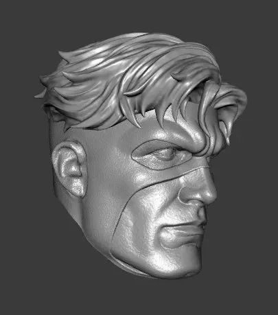 DC WILDCATS SPARTAN EXPRESSIONS 3-PACK HEADSCULPT 3D print model_2