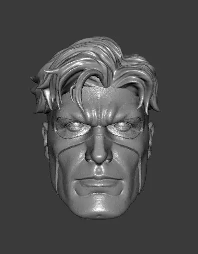 DC WILDCATS SPARTAN EXPRESSIONS 3-PACK HEADSCULPT 3D print model_1