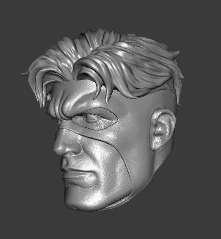 DC WILDCATS SPARTAN EXPRESSIONS 3-PACK HEADSCULPT 3D print model_3