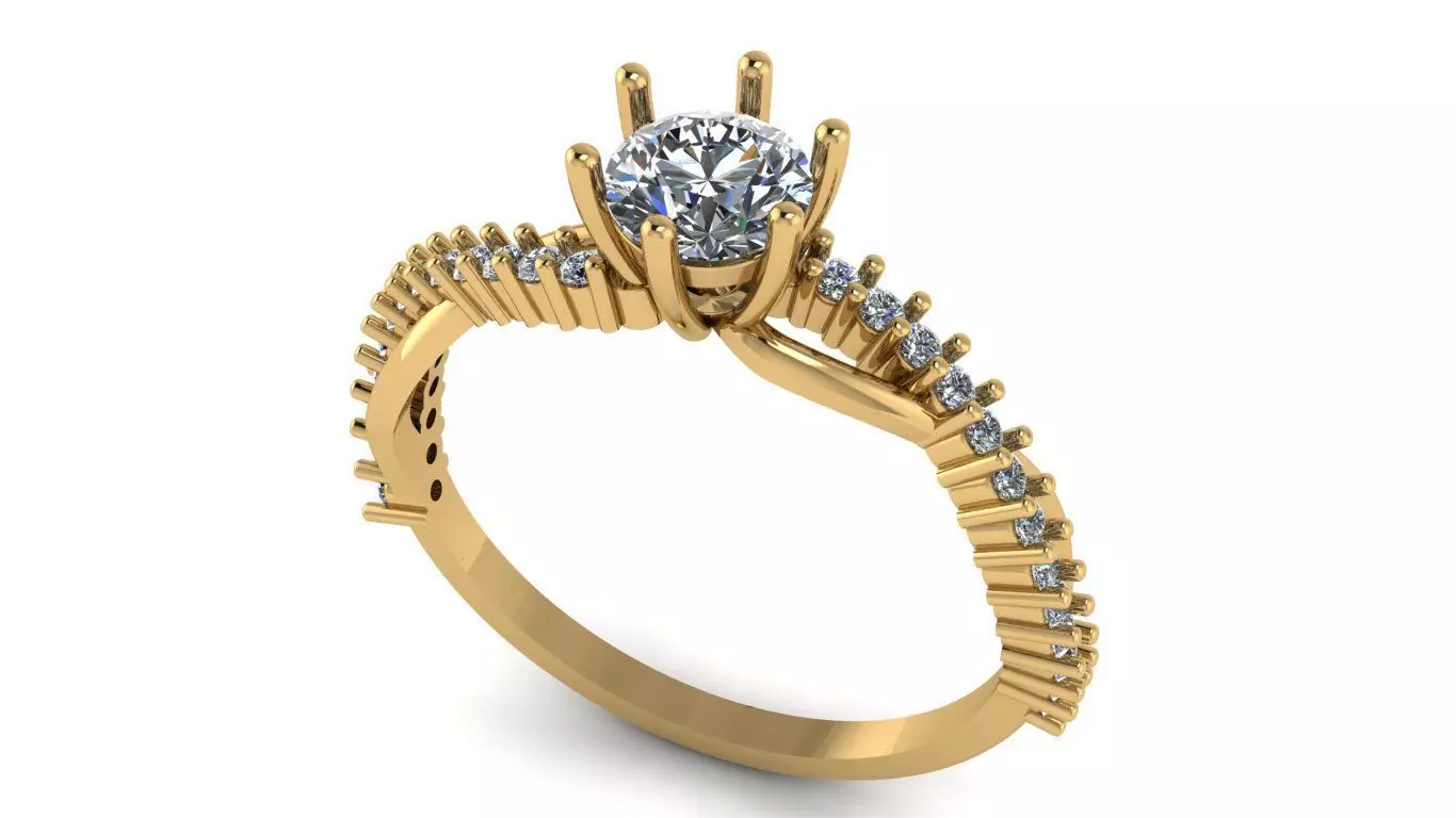 Braided ring featuring 3D print model