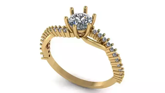 Braided ring featuring