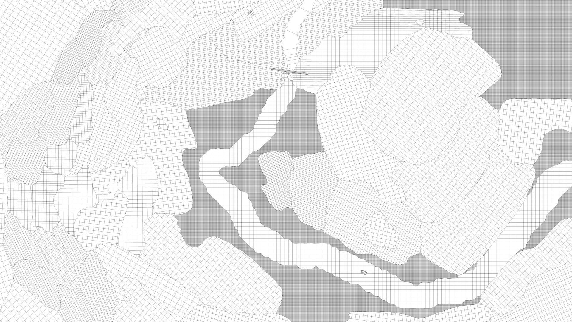 low poly canyon Low-poly 3D model_2