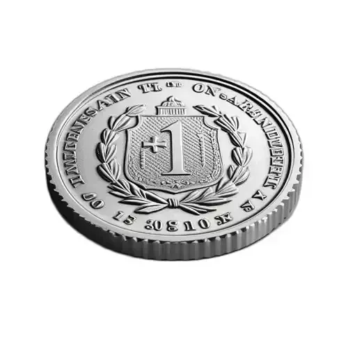 Silver Collectible Coin 3D Model