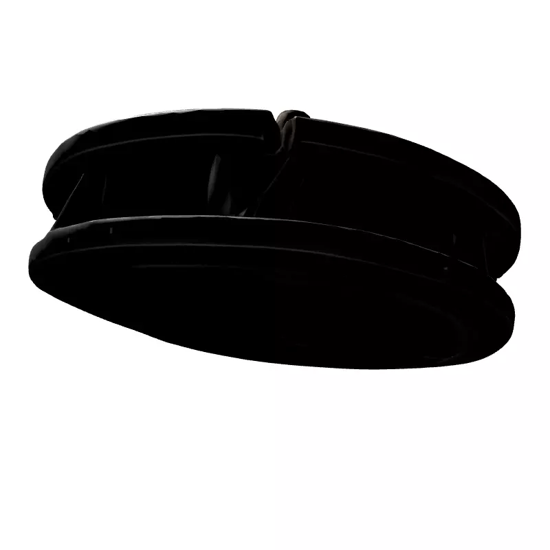 SciFi Industrial Mechanical Part Low-poly 3D model_7