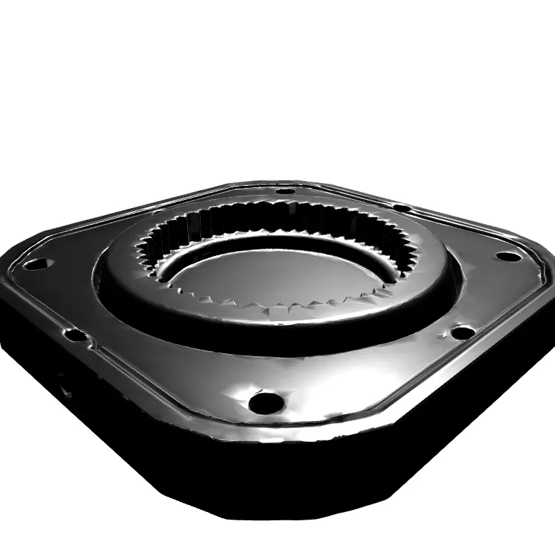 Precision Industrial Spline Drive Component Low-poly 3D model_6