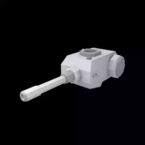 Tank Artillery Parts v1 001 Low-poly 3D model