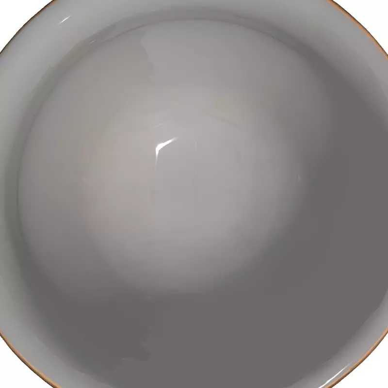 Ornate Ceramic Planter with Gold Details Low-poly 3D model_8