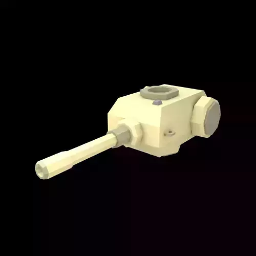 Tank Artillery Parts v1 002 Low-poly 3D model