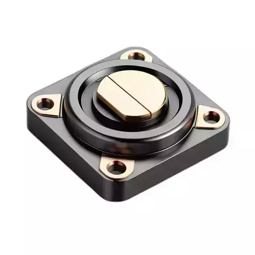 Industrial Metallic Control Knob Component