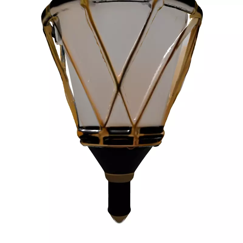 Art Deco Modern Luxury Wall Sconce Low-poly 3D model_7