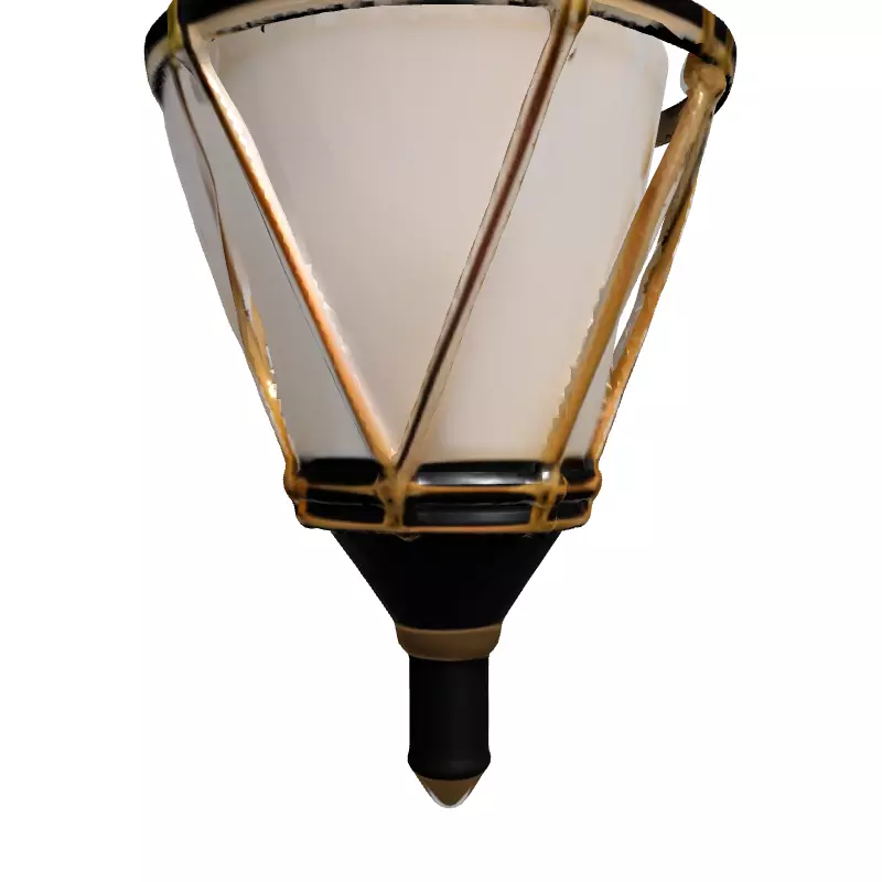 Art Deco Modern Luxury Wall Sconce Low-poly 3D model_4