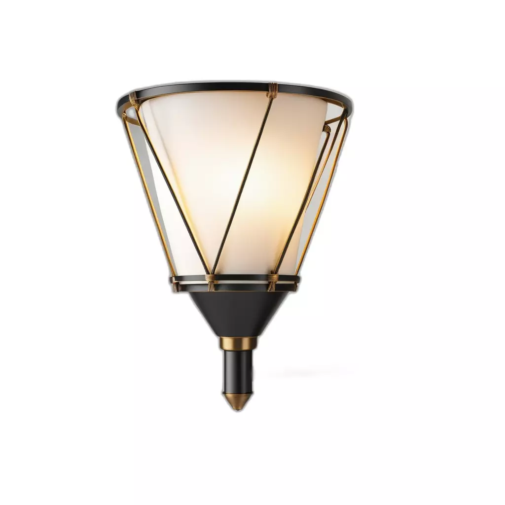 Art Deco Modern Luxury Wall Sconce Low-poly 3D model_0