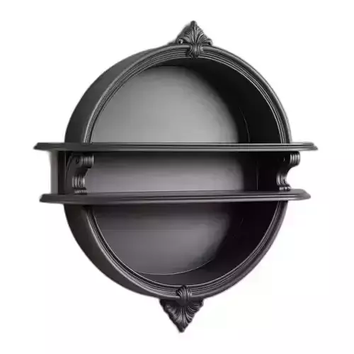 Ornate Circular Wall Shelf Decor