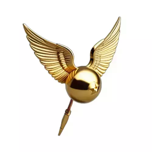 Golden Winged Fantasy Orb