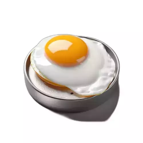 Realistic Fried Egg 3D Model