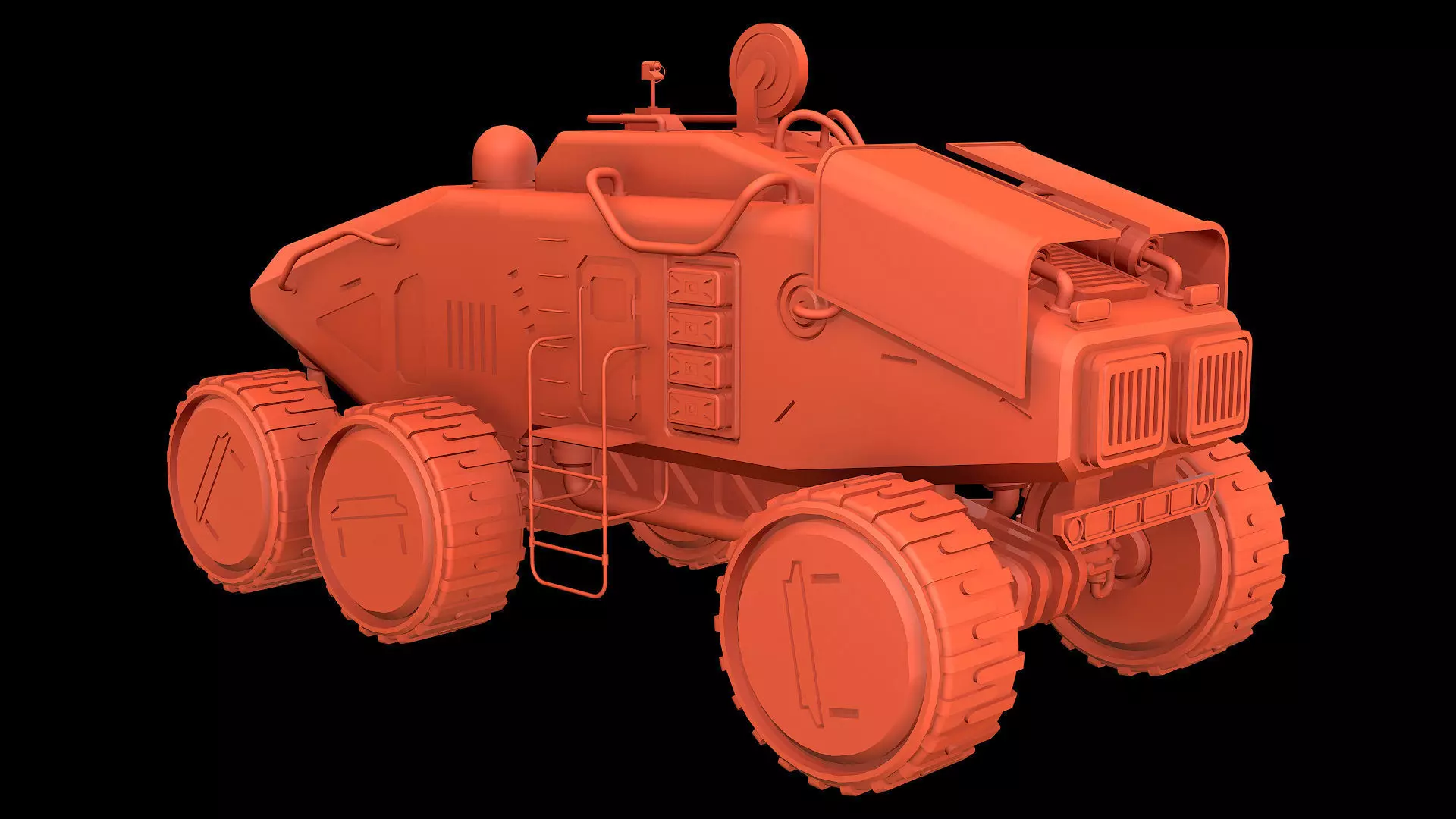 Mars Rover Concept-2-Grey 3D model_18