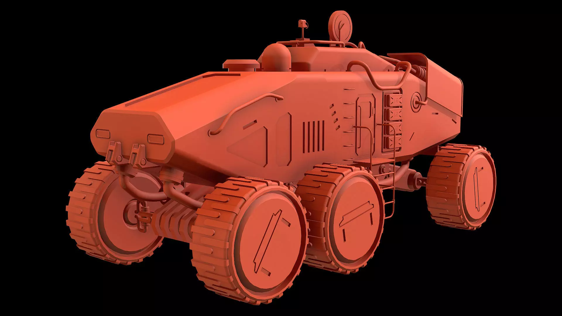 Mars Rover Concept-2-Grey 3D model_17