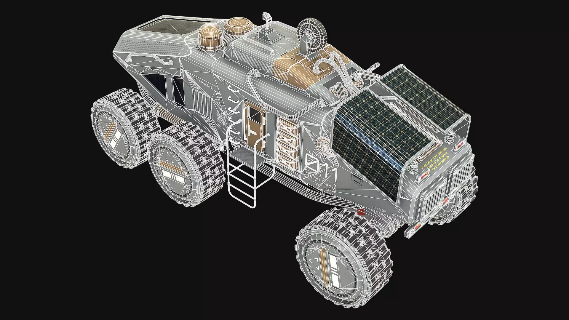 Mars Rover Concept-2-Grey 3D model_15