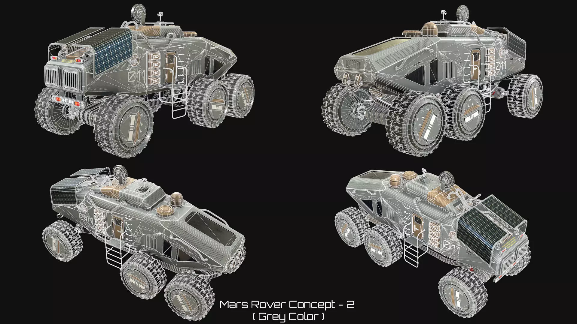 Mars Rover Concept-2-Grey 3D model_16