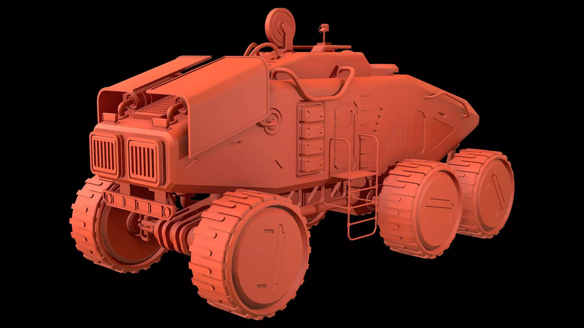 Mars Rover Concept-2-Grey 3D model_19