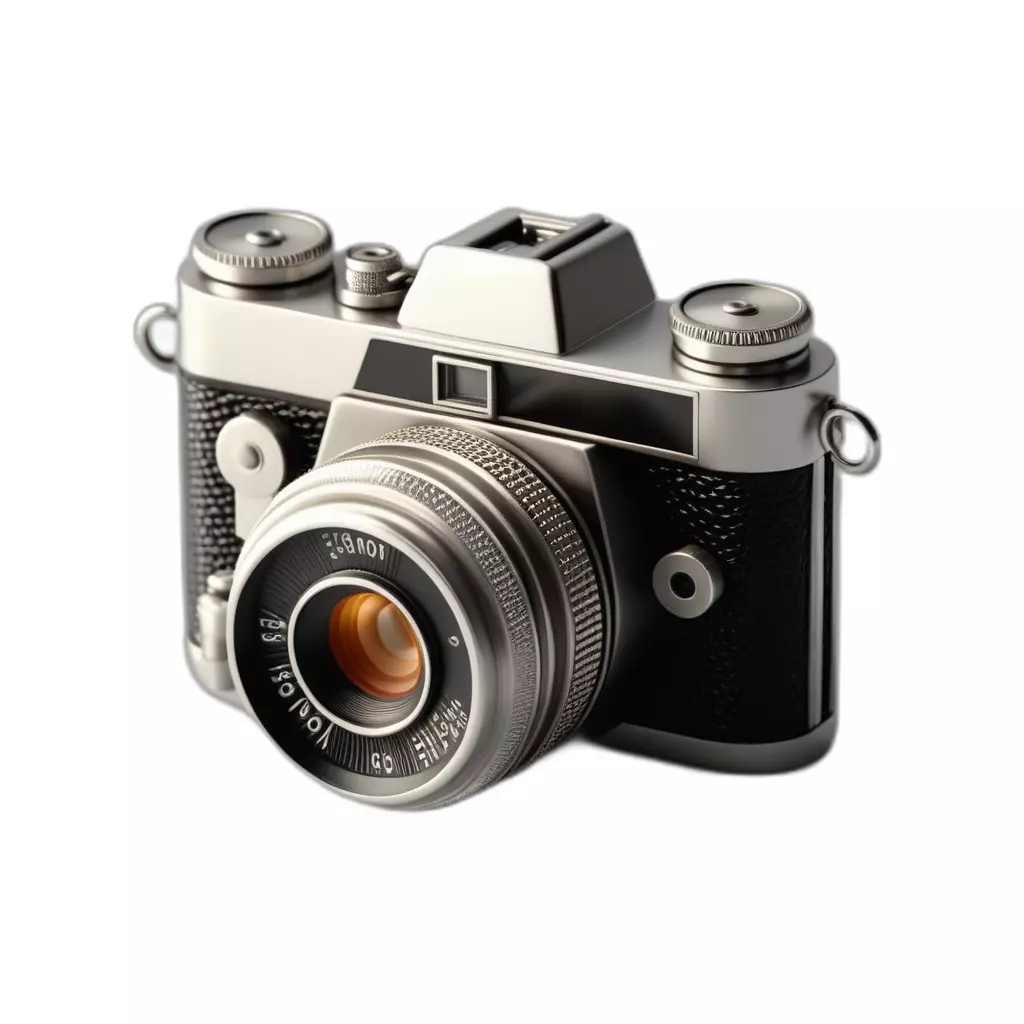 Detailed Vintage Film Camera Low-poly 3D model_0