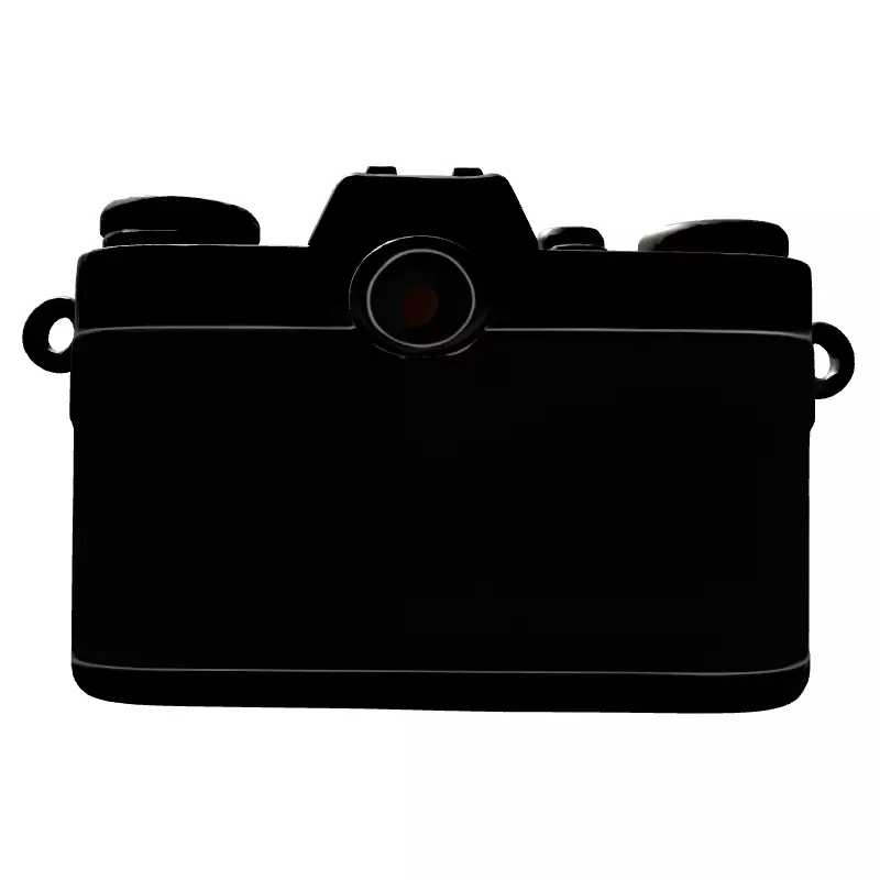 Detailed Vintage Film Camera Low-poly 3D model_7