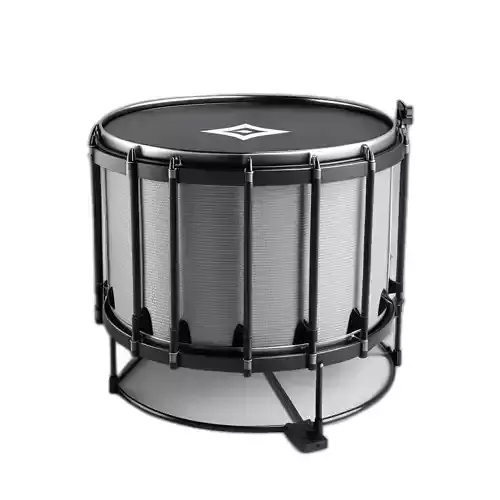 Modern Marching Bass Drum 3D Model
