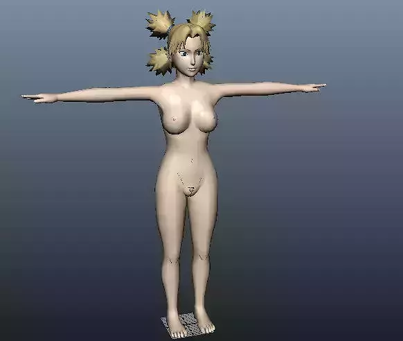 Temari nude Free 3D model