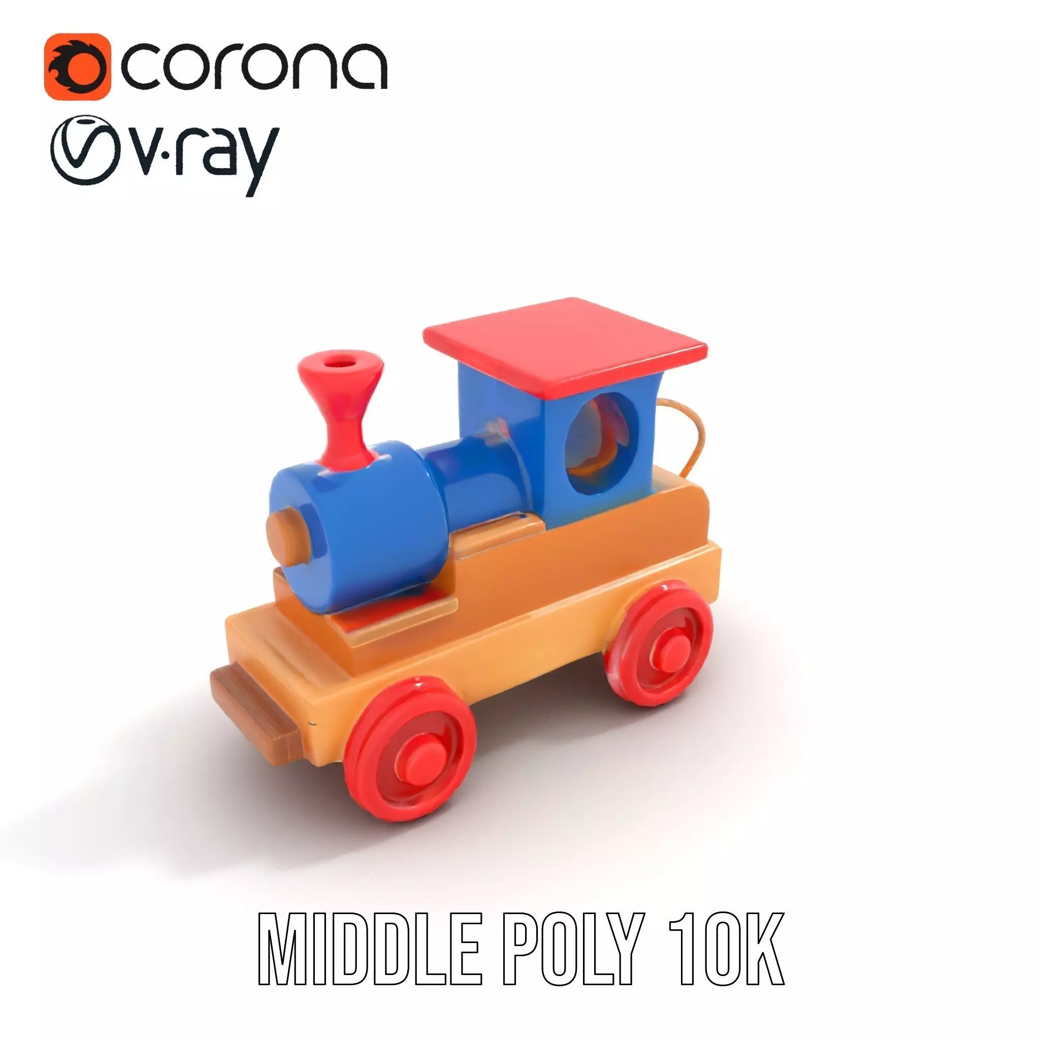Colorful Wooden Train model pack Texture_26