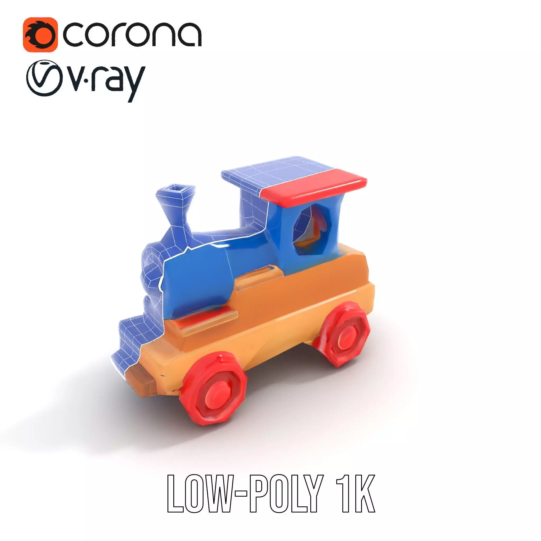 Colorful Wooden Train model pack Texture_12