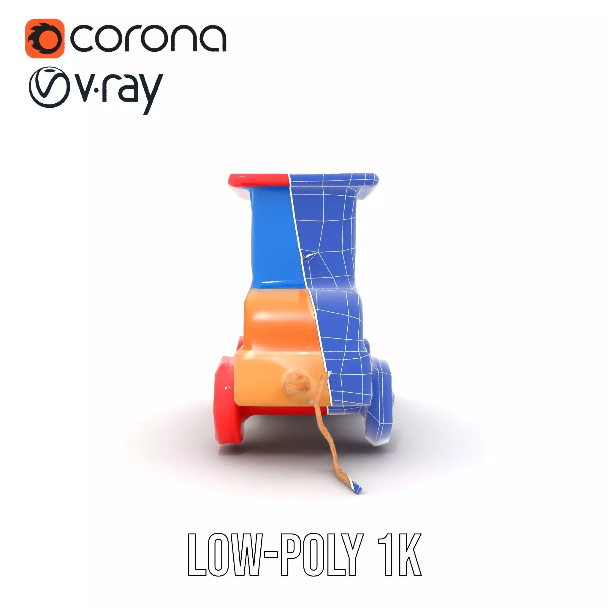 Colorful Wooden Train model pack Texture_30