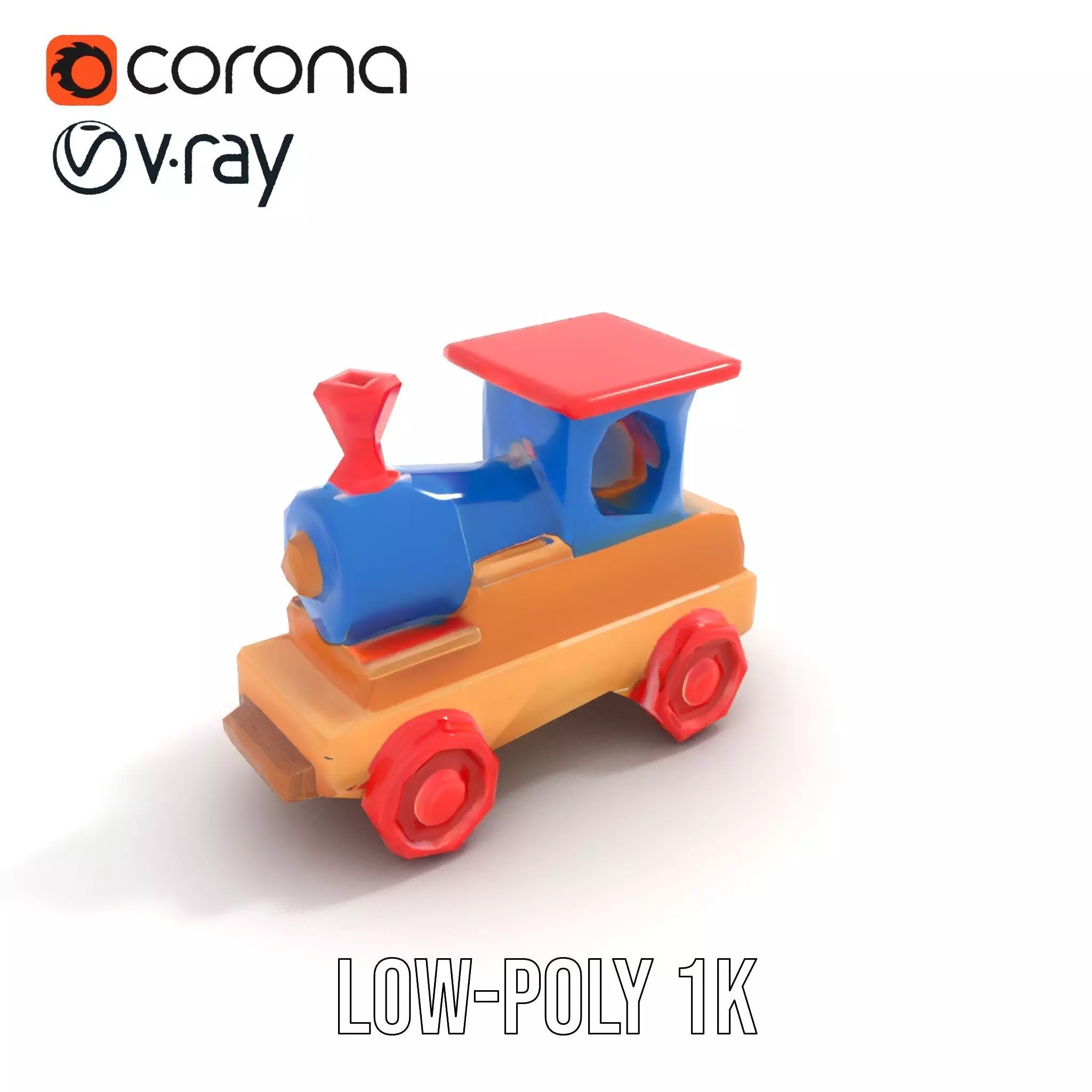 Colorful Wooden Train model pack Texture_22