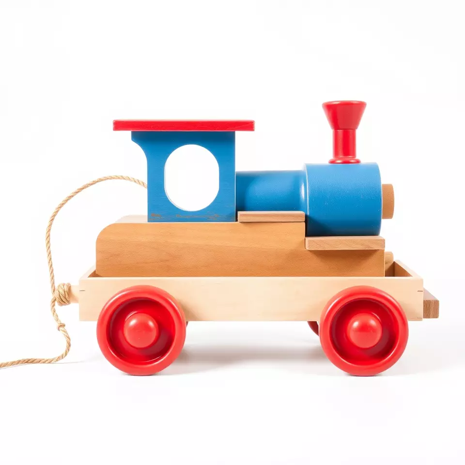 Colorful Wooden Train model pack Texture_2