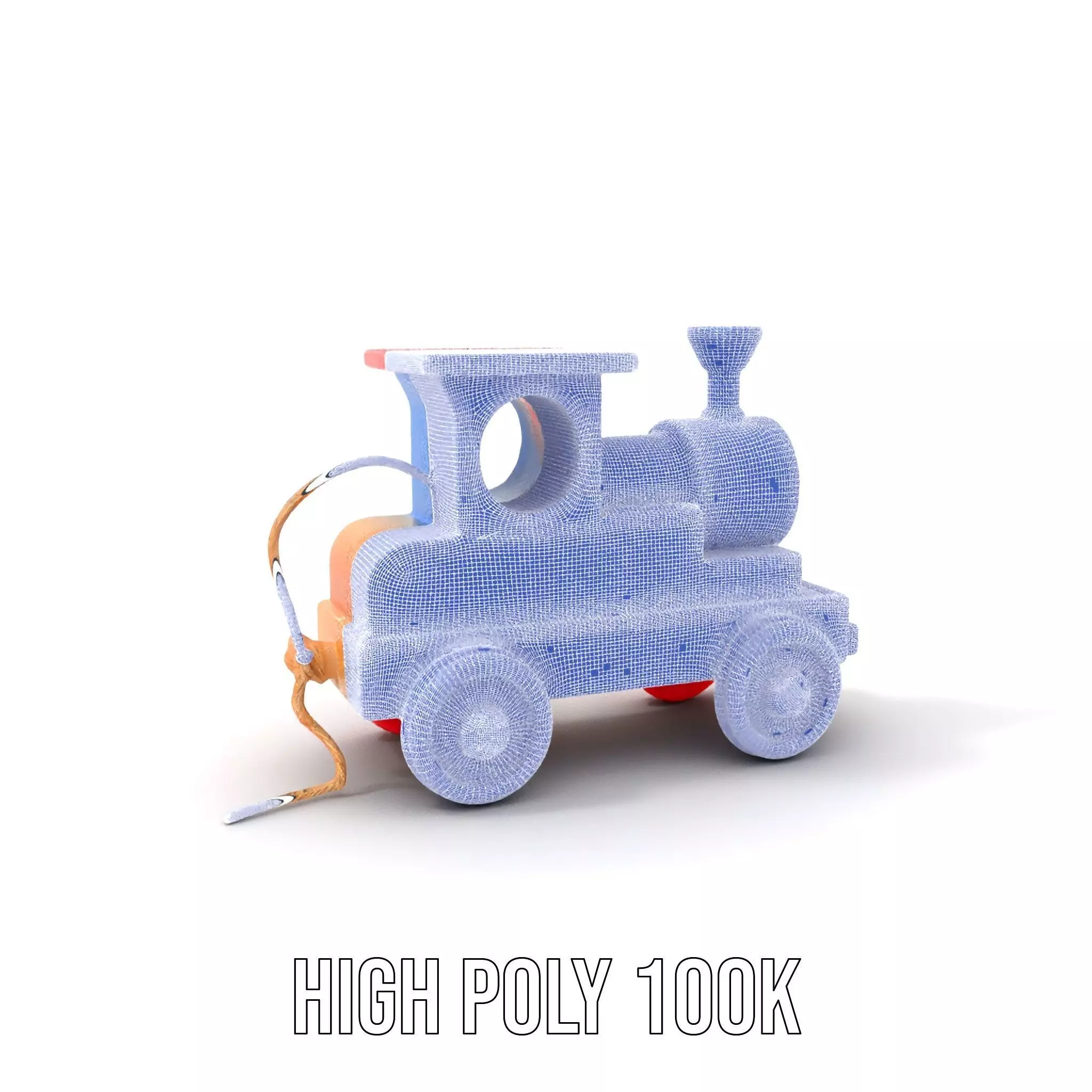 Colorful Wooden Train model pack Texture_4