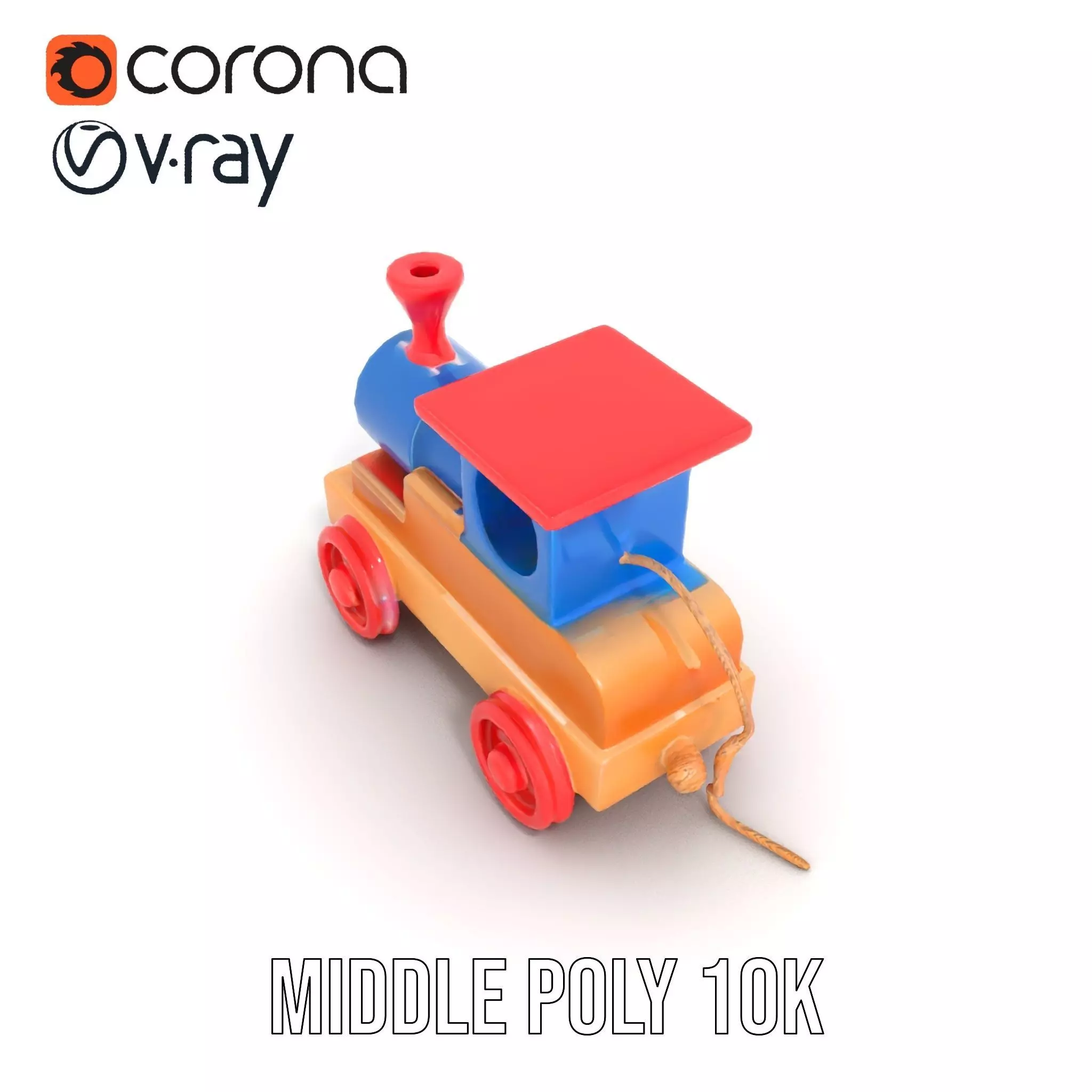 Colorful Wooden Train model pack Texture_21