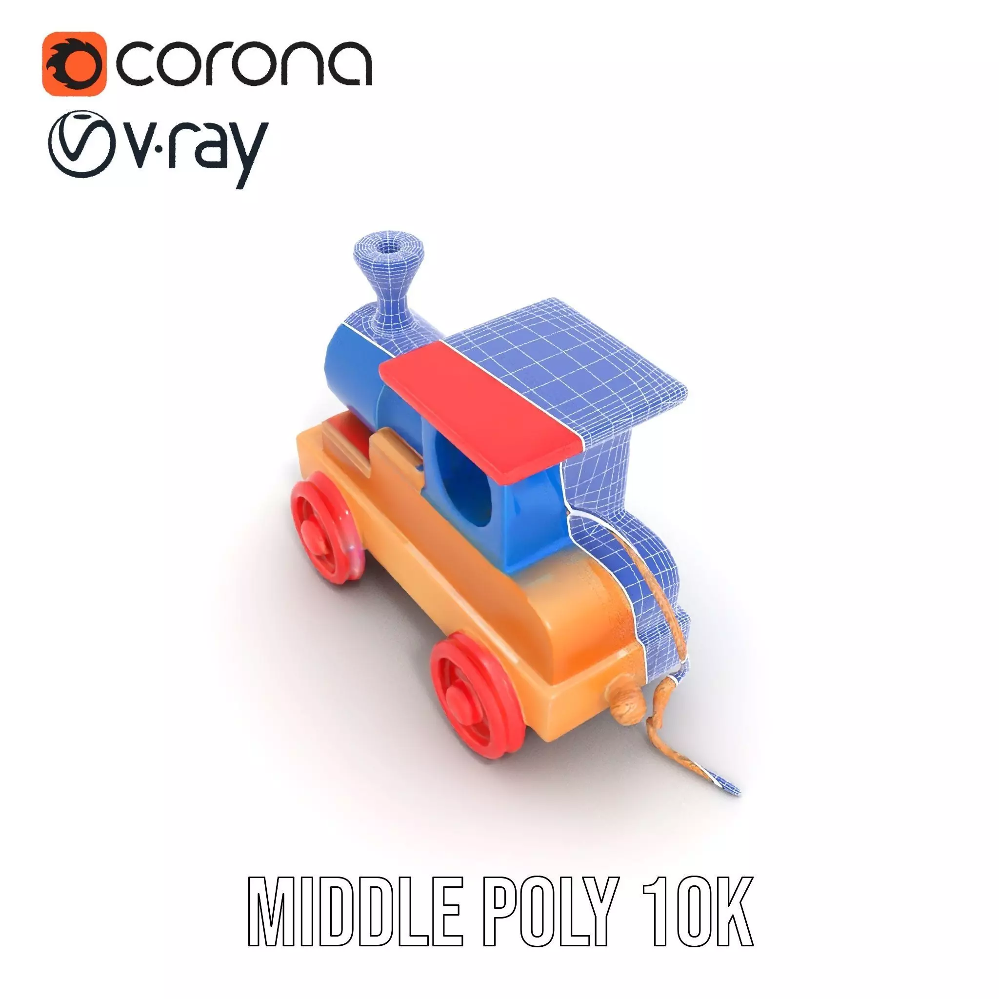 Colorful Wooden Train model pack Texture_29