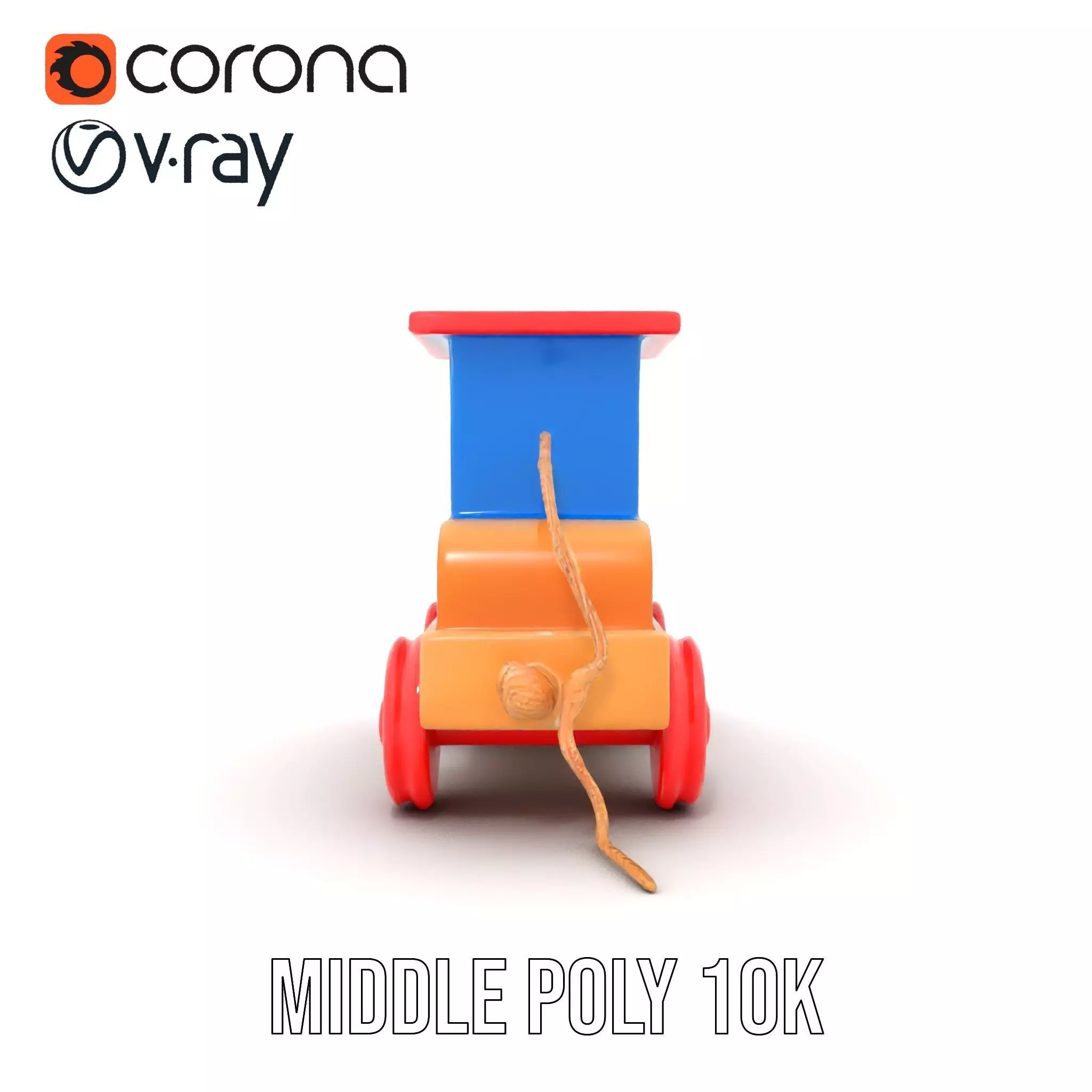 Colorful Wooden Train model pack Texture_5