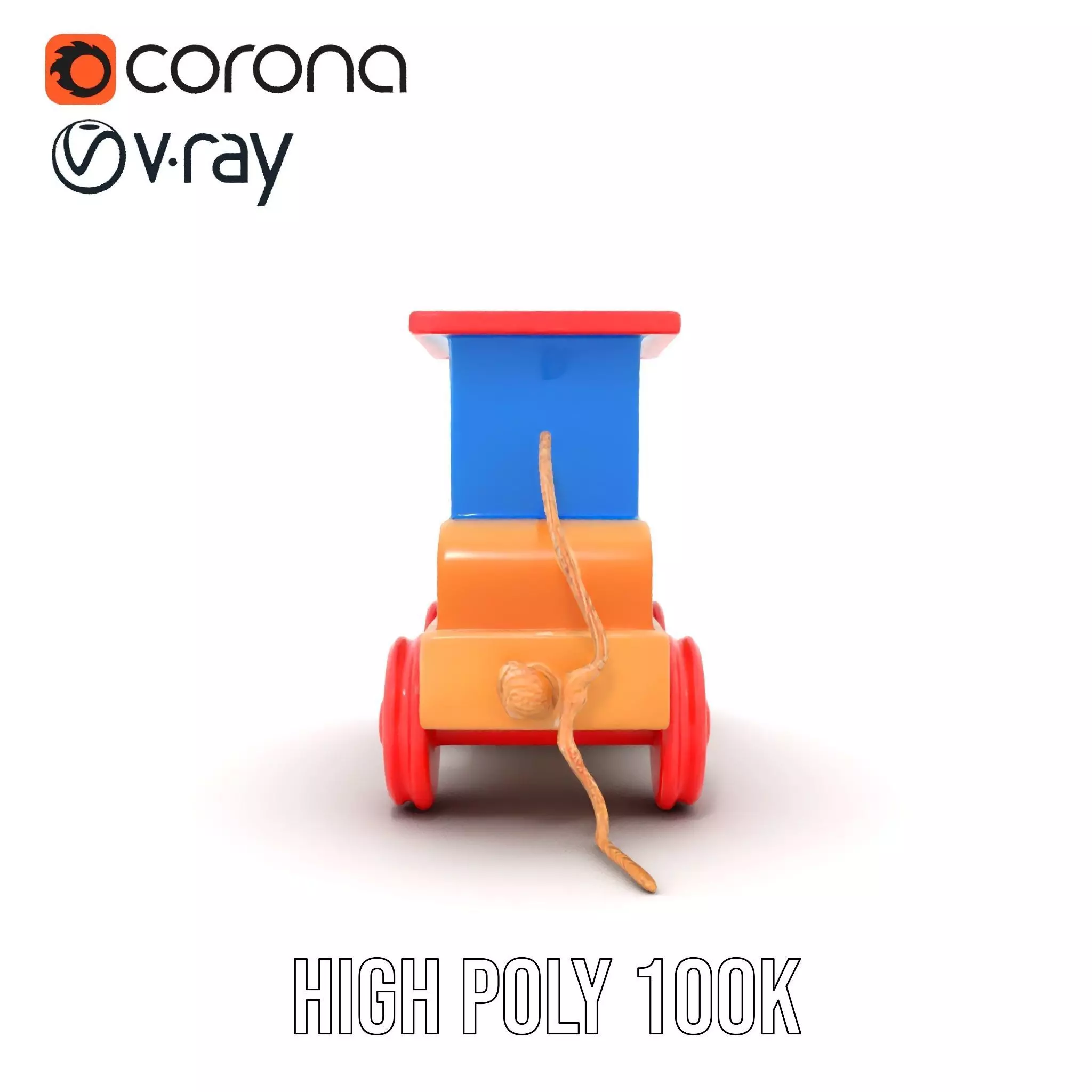 Colorful Wooden Train model pack Texture_33