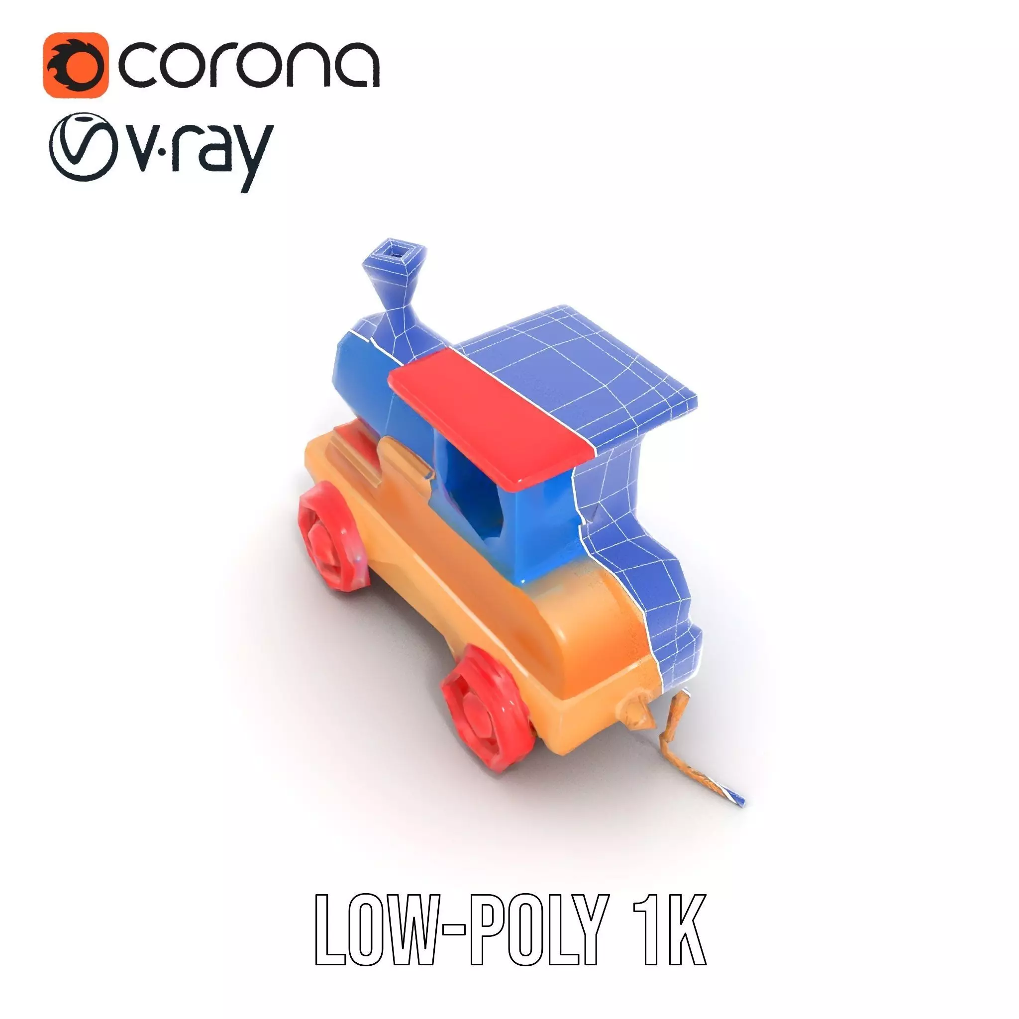 Colorful Wooden Train model pack Texture_27