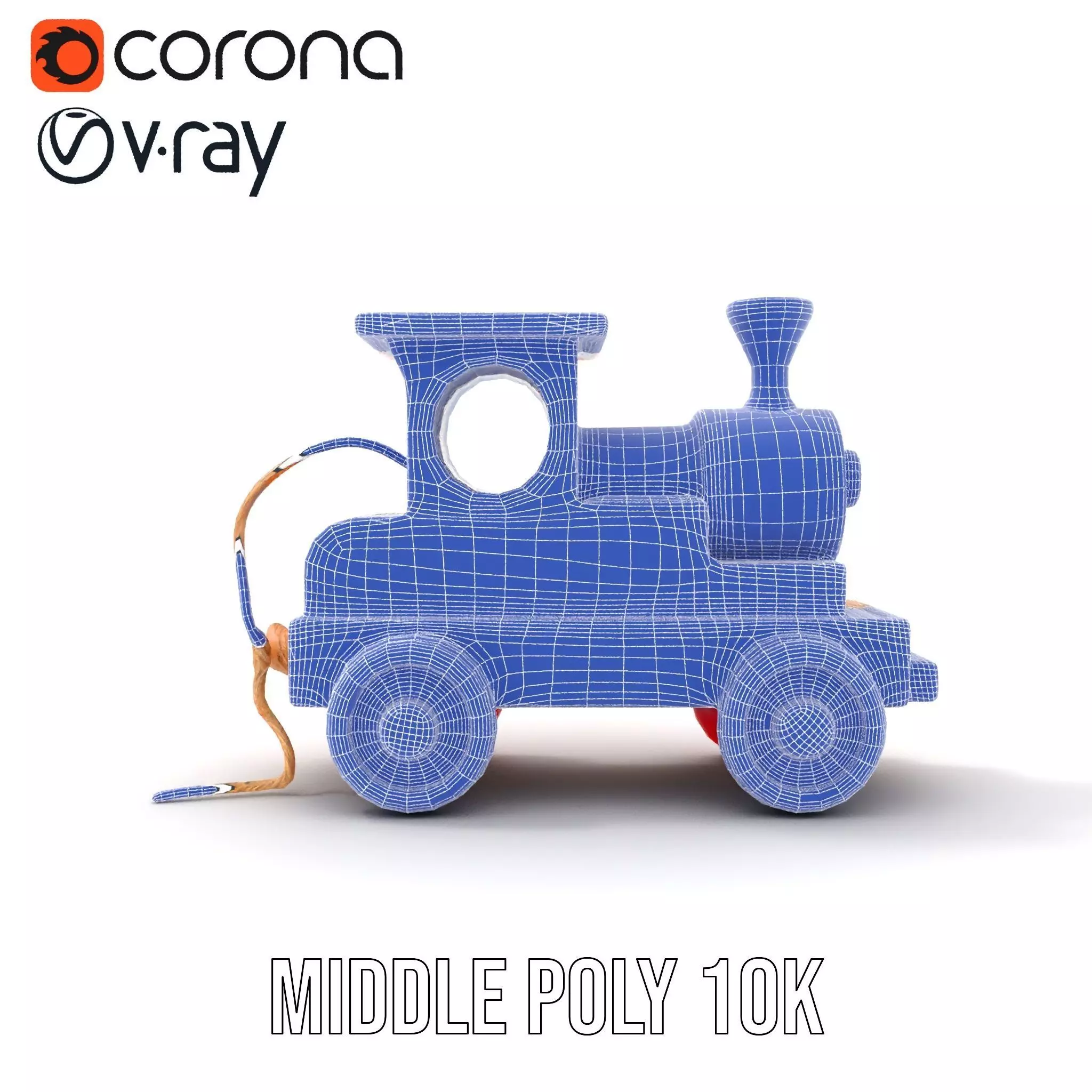 Colorful Wooden Train model pack Texture_18