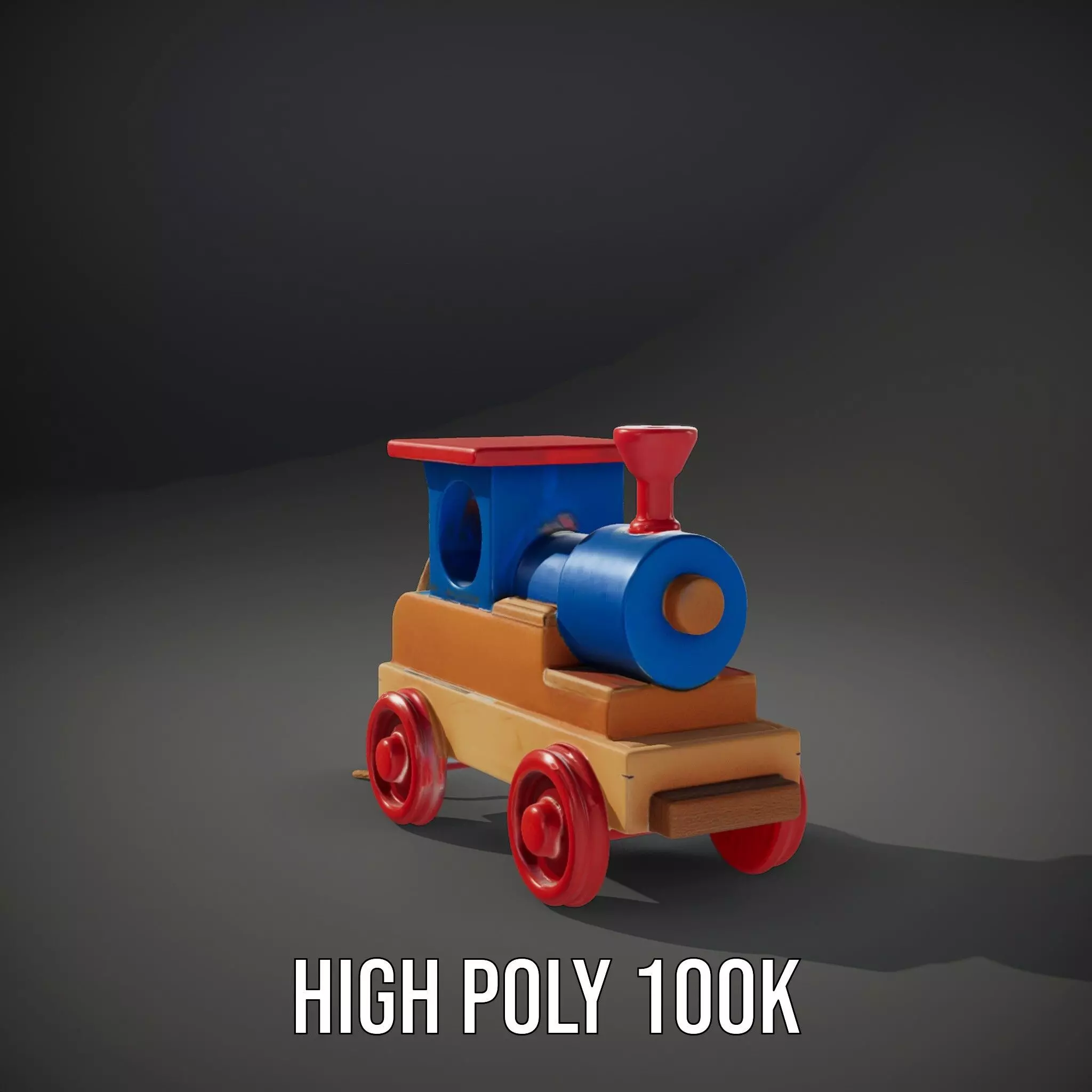 Colorful Wooden Train model pack Texture_10