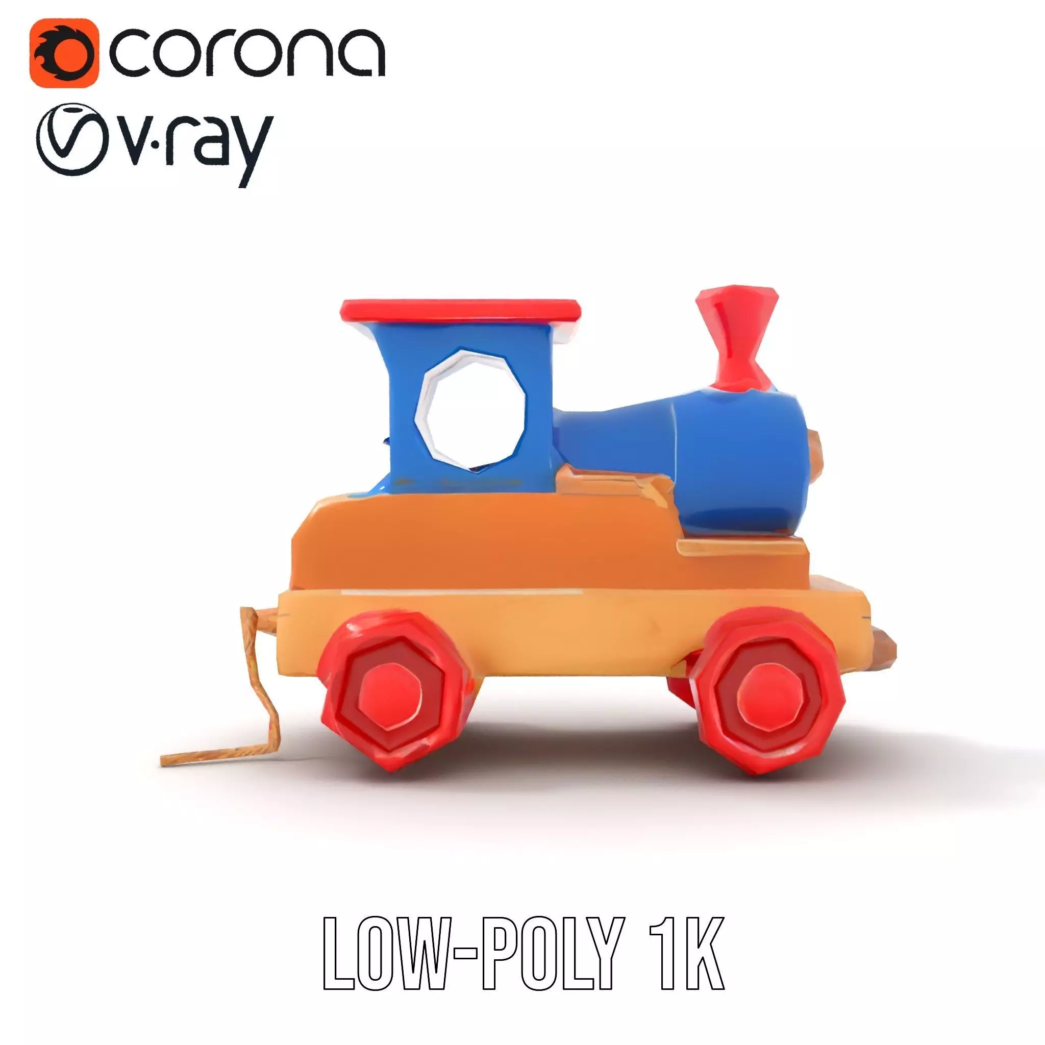 Colorful Wooden Train model pack Texture_16