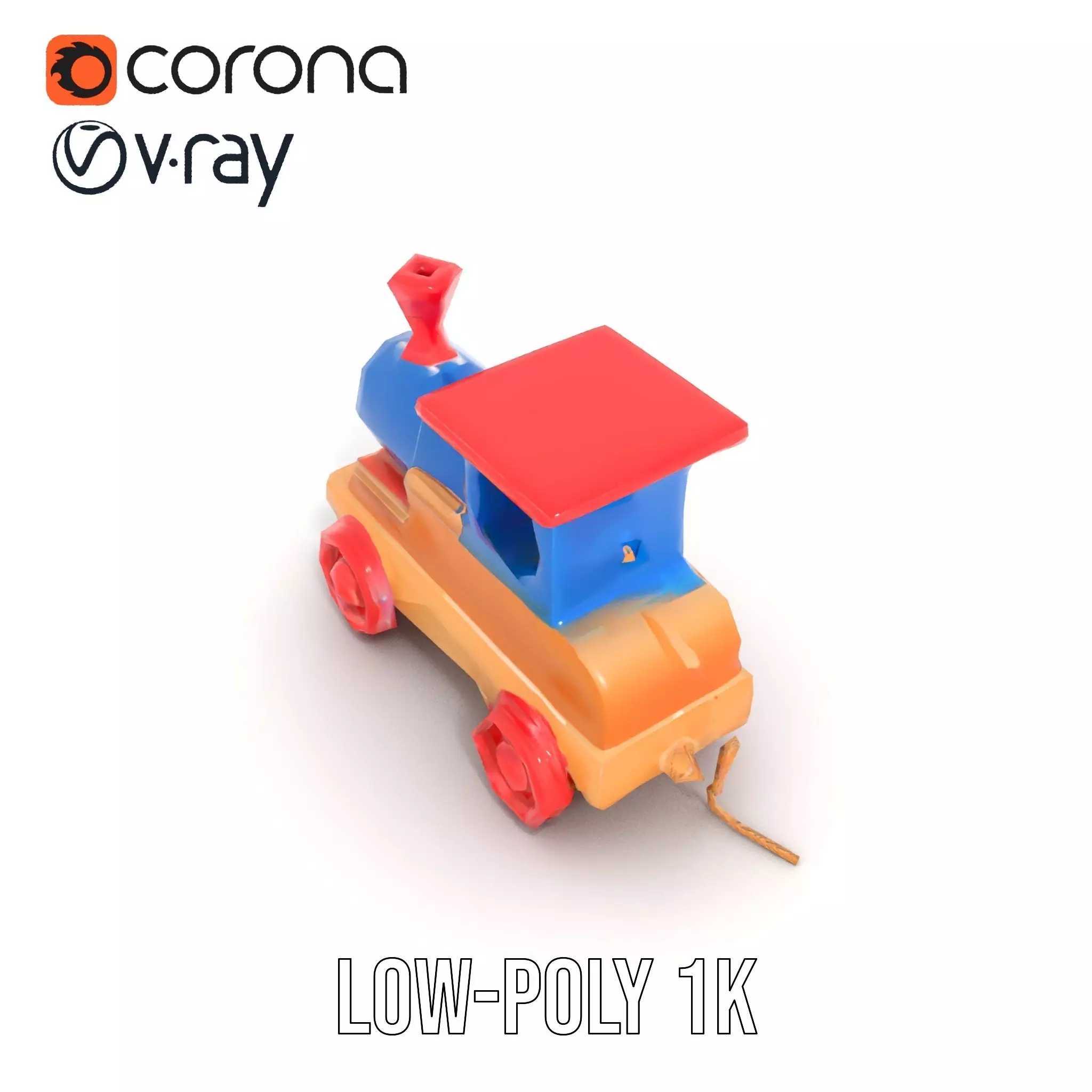 Colorful Wooden Train model pack Texture_25