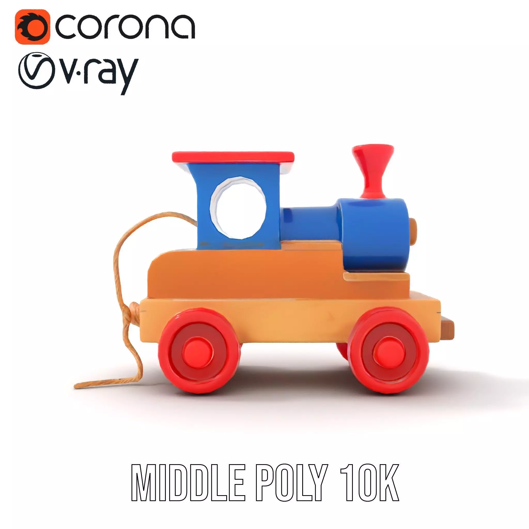 Colorful Wooden Train model pack Texture_15