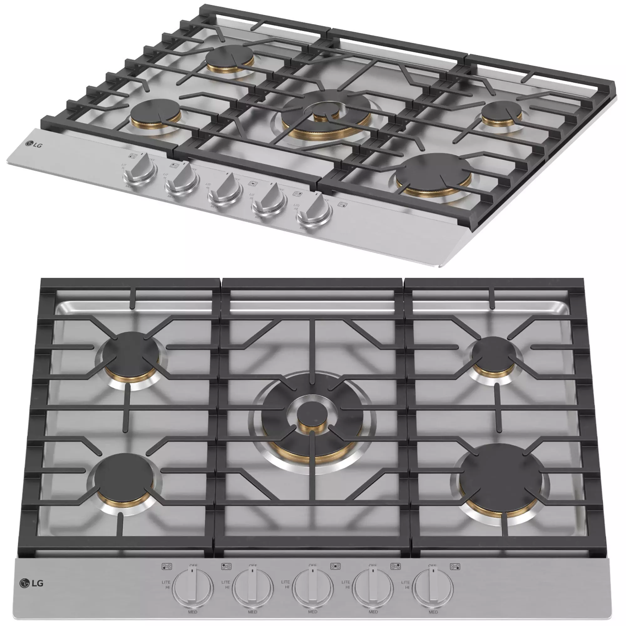 LG kitchen appliance collection 3D model_2